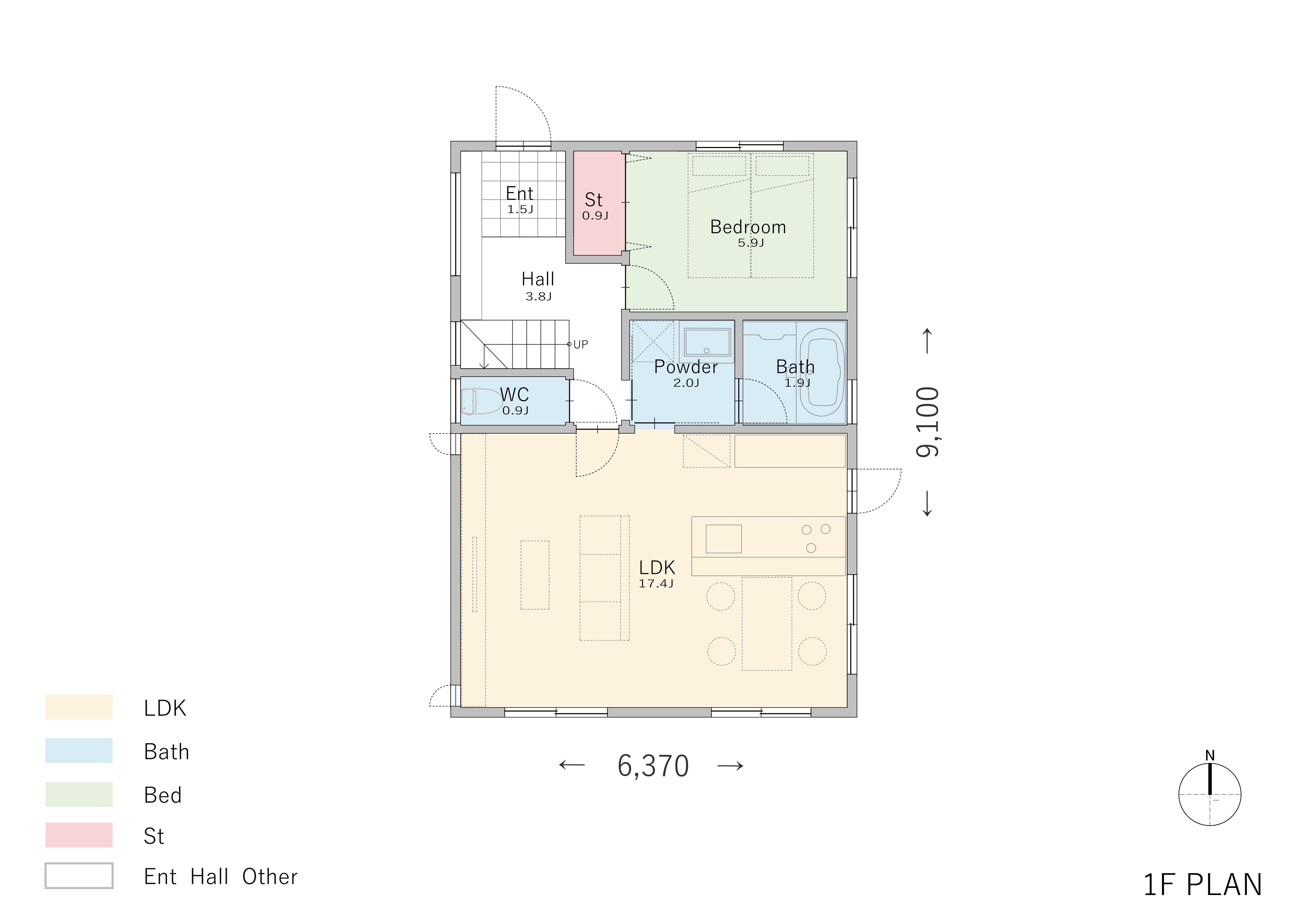玄関近くの洗面所