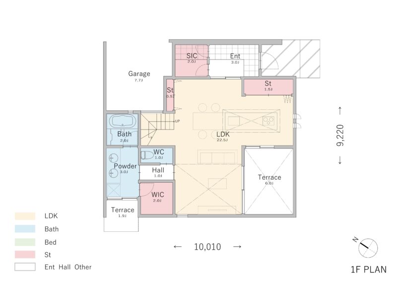 【21坪】ビルトインガレージのある二階建て