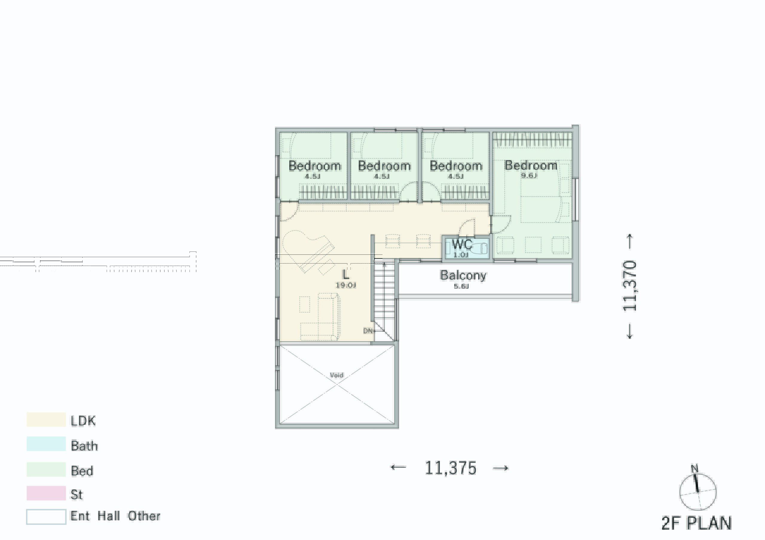 家族の衣類を収納できるファミリークローク2