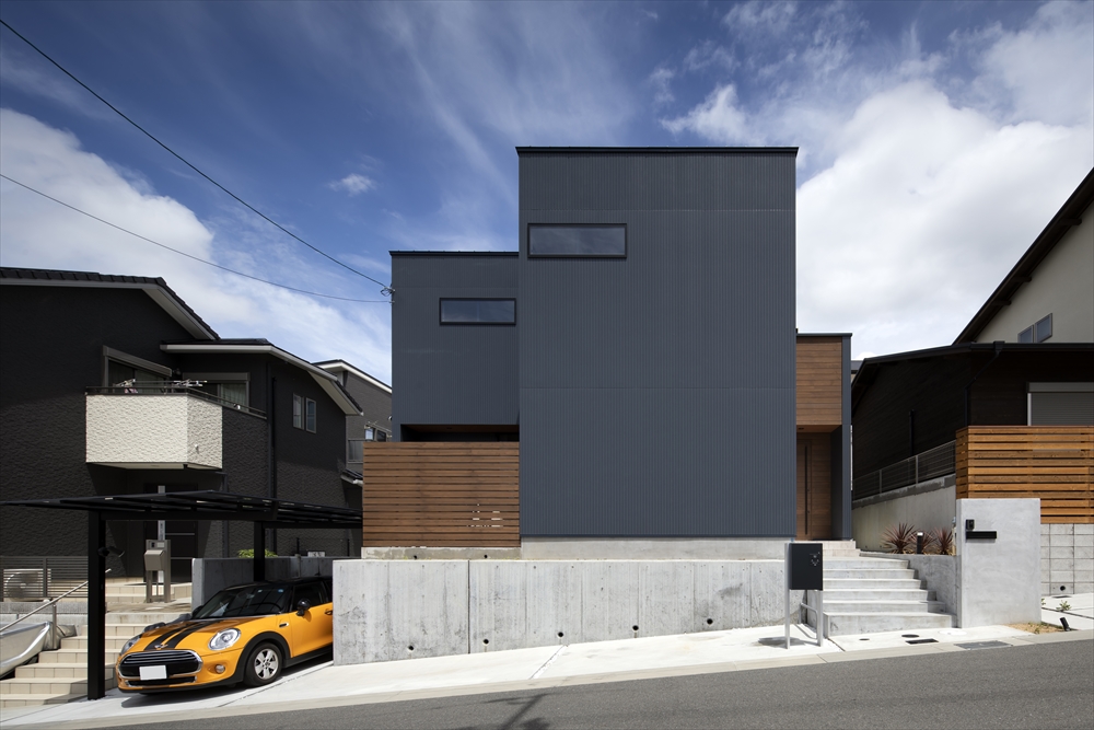 注文住宅『CASE629 Con』の建築実例・施⼯例の写真・建物外観全体 注文住宅・デザイン住宅建築実例_『CASE629 Con』_外観