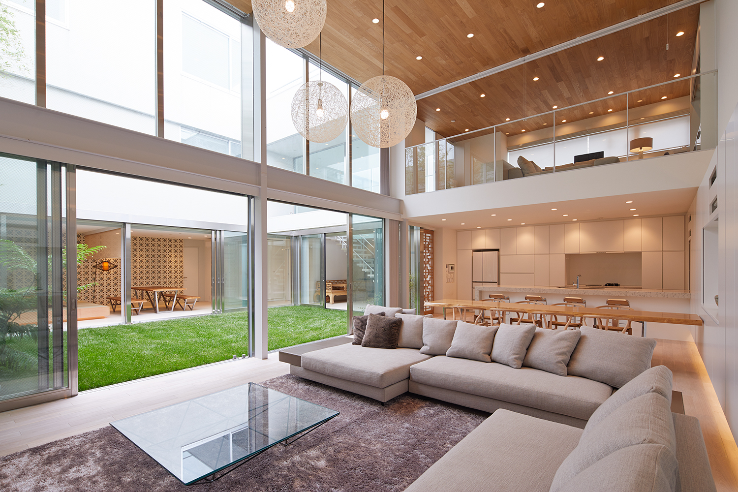 注文住宅・デザイン住宅建築実例_LDK 注文住宅・デザイン住宅建築実例_『CASE455 N邸（社長の邸宅）』_LDK