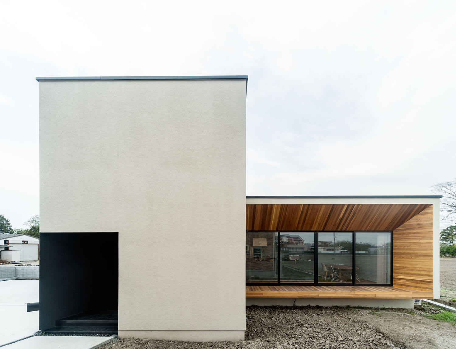 注文住宅『CASE631 こやのいえ』の建築実例・施⼯例の写真・建物外観全体 注文住宅・デザイン住宅建築実例_『CASE631 こやのいえ』_外観