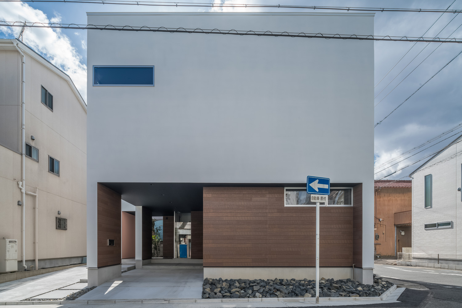 注文住宅『CASE645 フレームハウス』の建築実例・施⼯例の写真・建物外観全体 注文住宅・デザイン住宅建築実例_『CASE645 フレームハウス』_外観