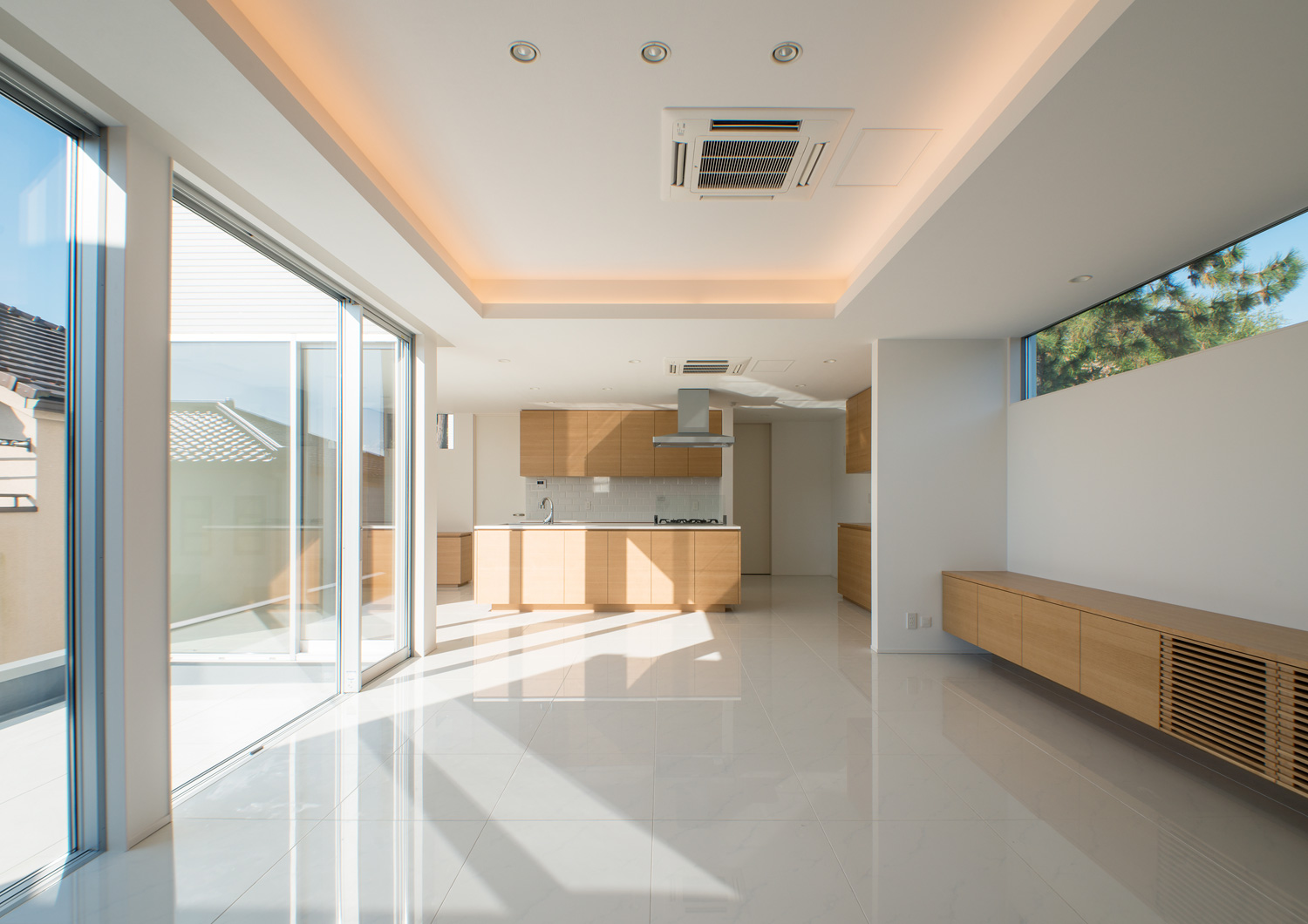 注文住宅・デザイン住宅建築実例_LDK 注文住宅・デザイン住宅建築実例_『CASE574 TRANQUIL- HOUSE』_LDK