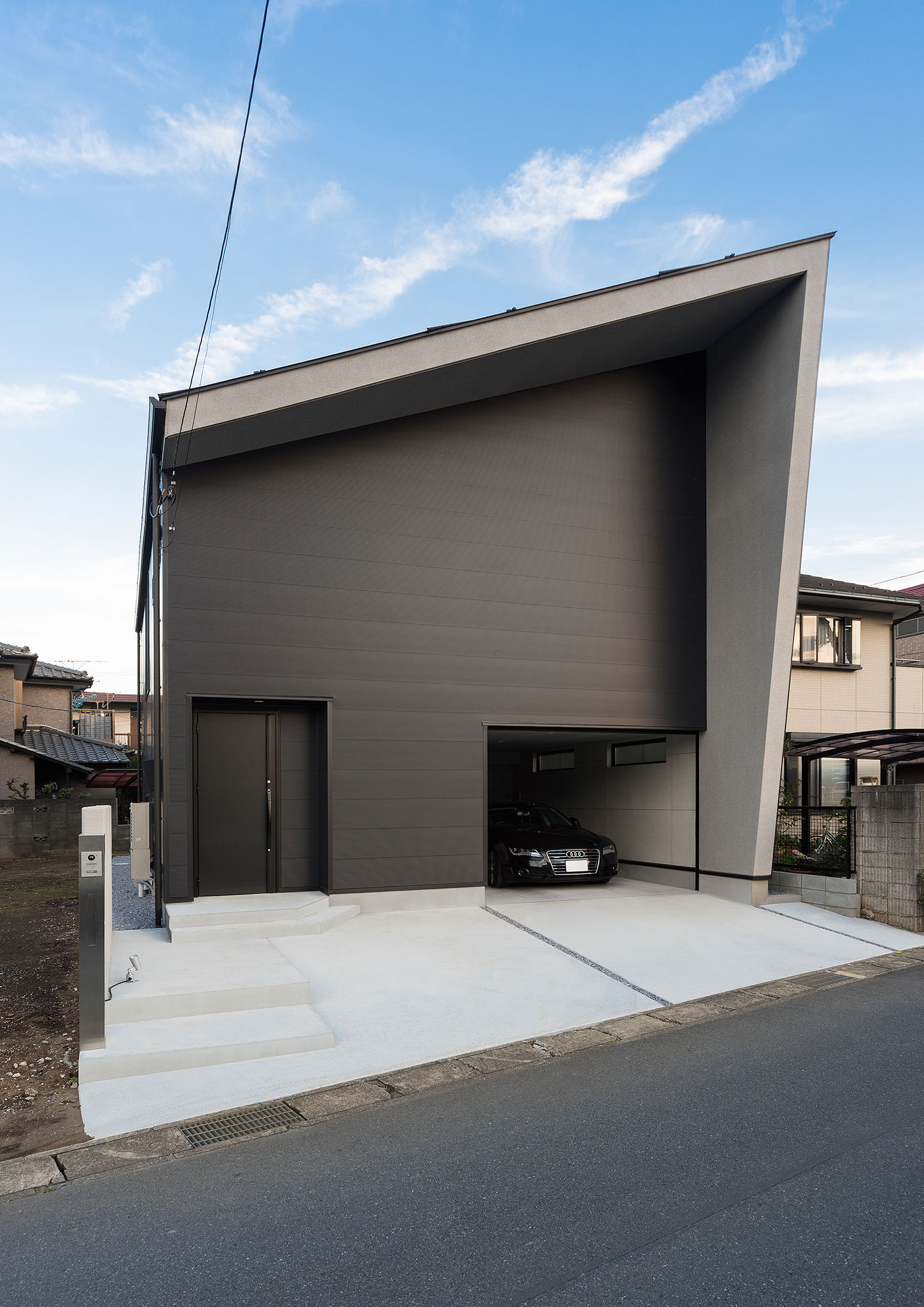 注文住宅『CASE667 コントラスト』の建築実例・建物外観全体 注文住宅・デザイン住宅建築実例_『CASE667 コントラスト』_外観