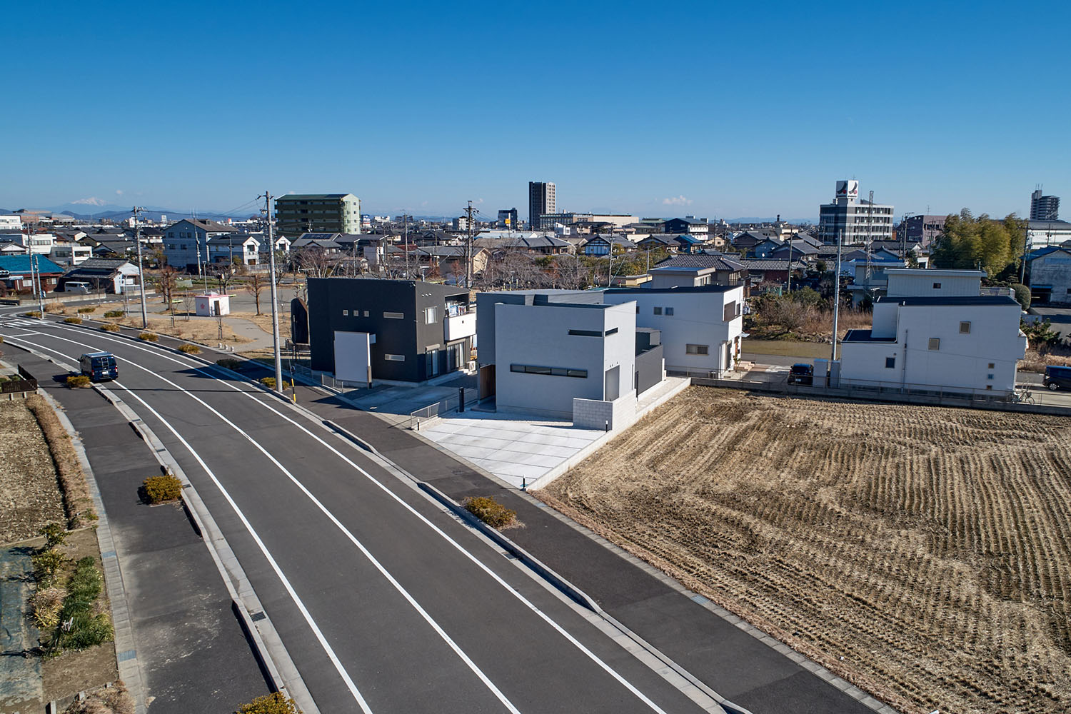 注文住宅『CASE670 静かな形の家』の建築実例・建物外観全体 注文住宅・デザイン住宅建築実例_『CASE670 静かな形の家』_外観