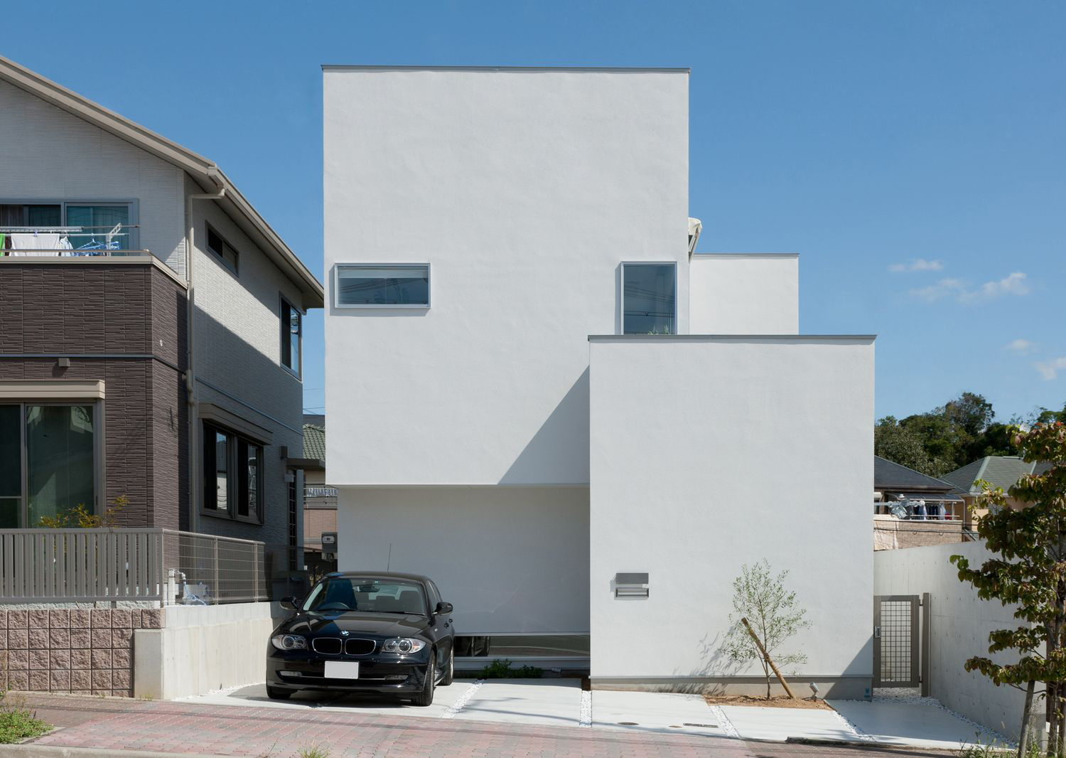 注文住宅『CASE255 3CUBES』の建築実例・施⼯例の写真・建物外観全体