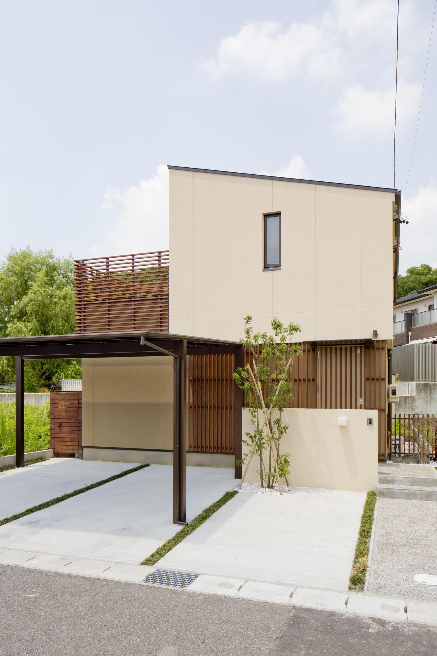 デザイン住宅建築実例_外観・注文住宅『CASE299  萌し（きざし）の家』の建築実例・施⼯例の写真・建物外観全体