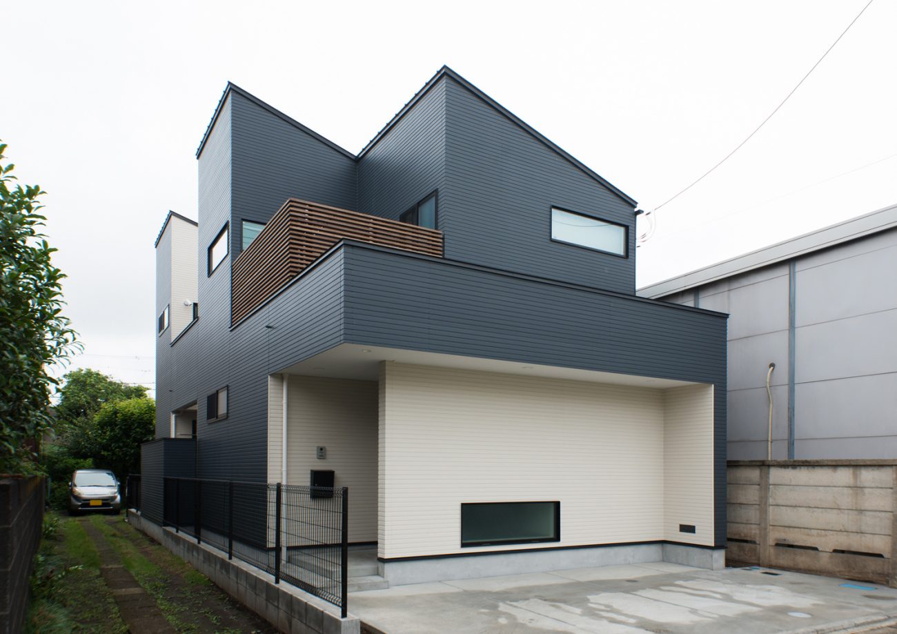 注文住宅・デザイン住宅建築実例_外観 注文住宅・デザイン住宅建築実例_『CASE457 stripe』_外観