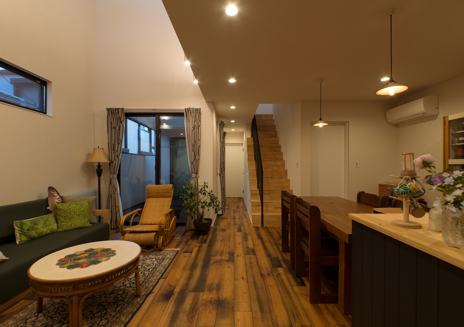 注文住宅・デザイン住宅建築実例_LDK 注文住宅・デザイン住宅建築実例_『CASE457 stripe』_LDK