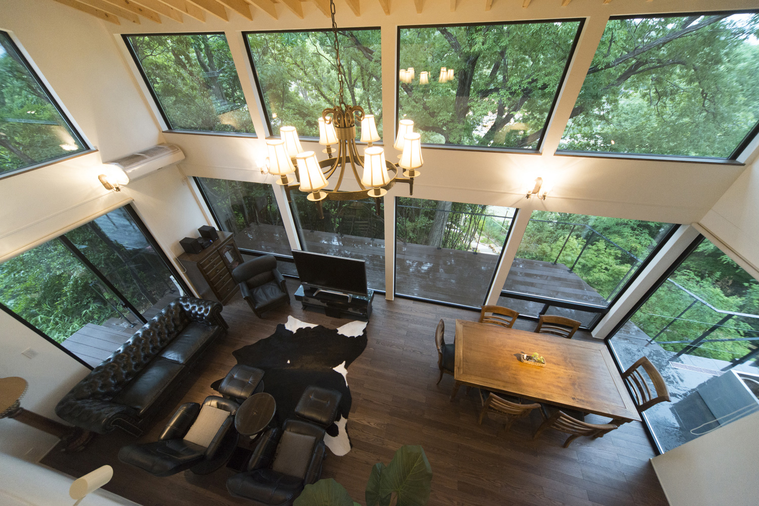 注文住宅・デザイン住宅建築実例_LDK 注文住宅・デザイン住宅建築実例_『CASE458 森の中の家』_LDK