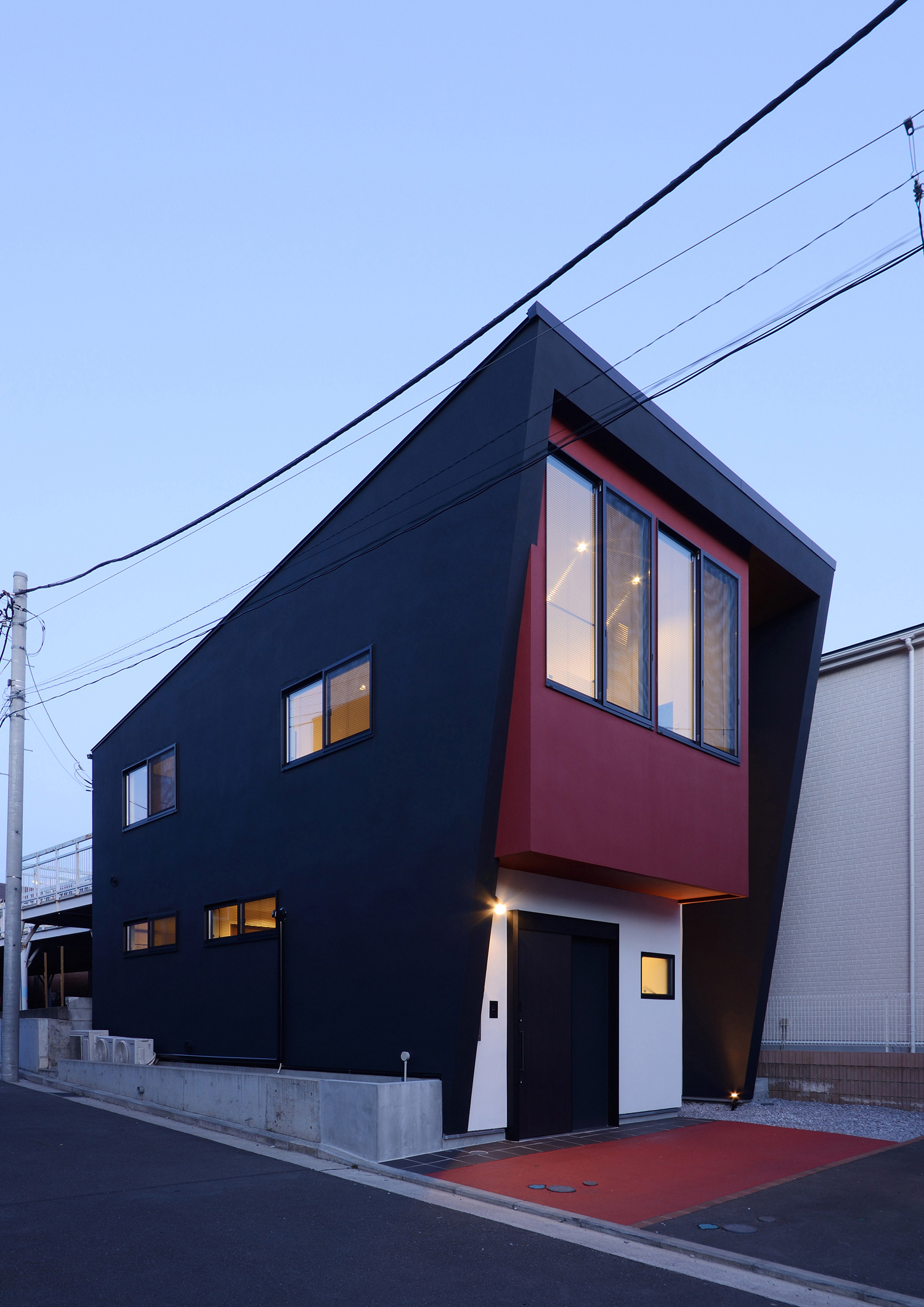 キューブ状のスタイリッシュな外観・デザイン住宅 注文住宅・デザイン住宅建築実例_『CASE467 color cube』_外観
