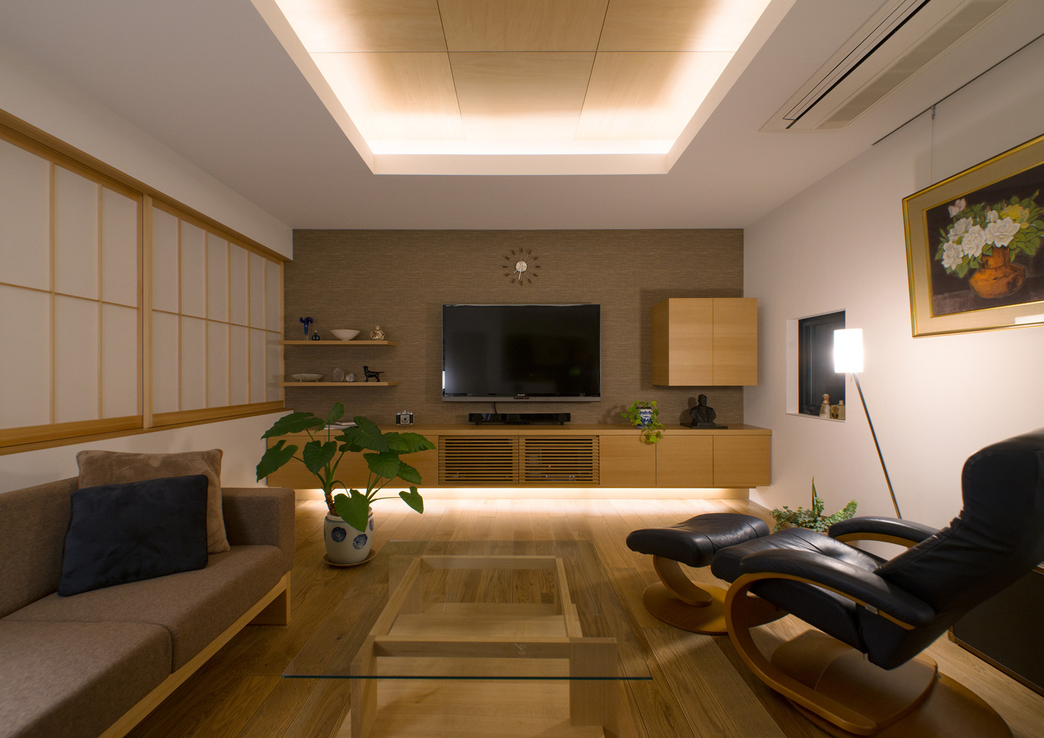 注文住宅・デザイン住宅建築実例_LDK 注文住宅・デザイン住宅建築実例_『CASE477 とじる・ひらく』_LDK