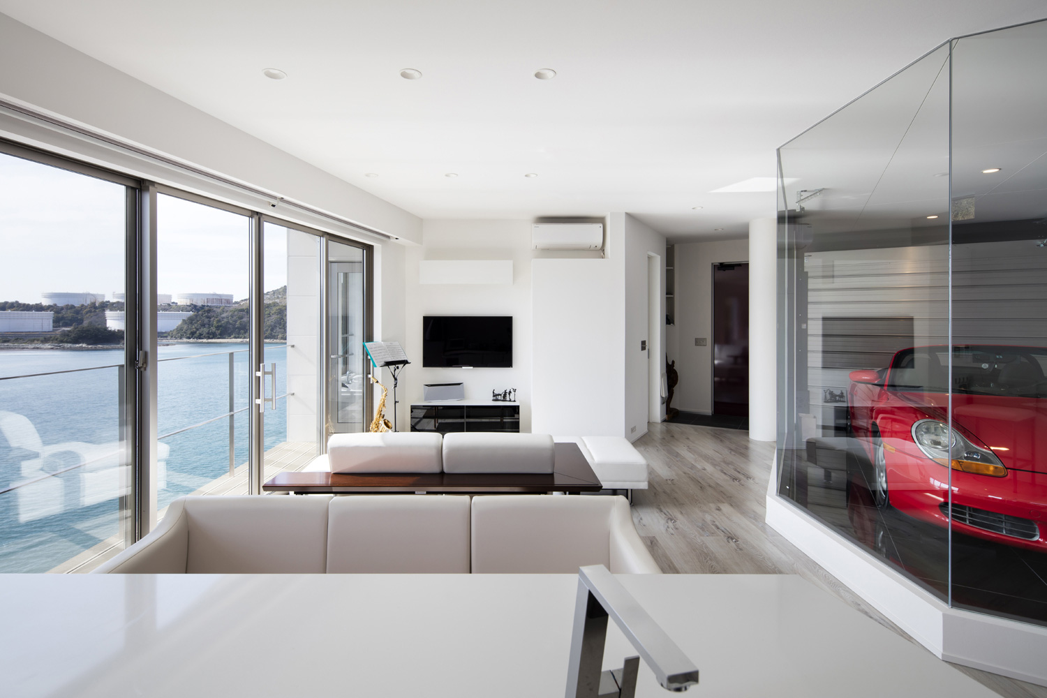 注文住宅・デザイン住宅建築実例_LDK 注文住宅・デザイン住宅建築実例_『CASE479 セカンドハウス 宙』_LDK