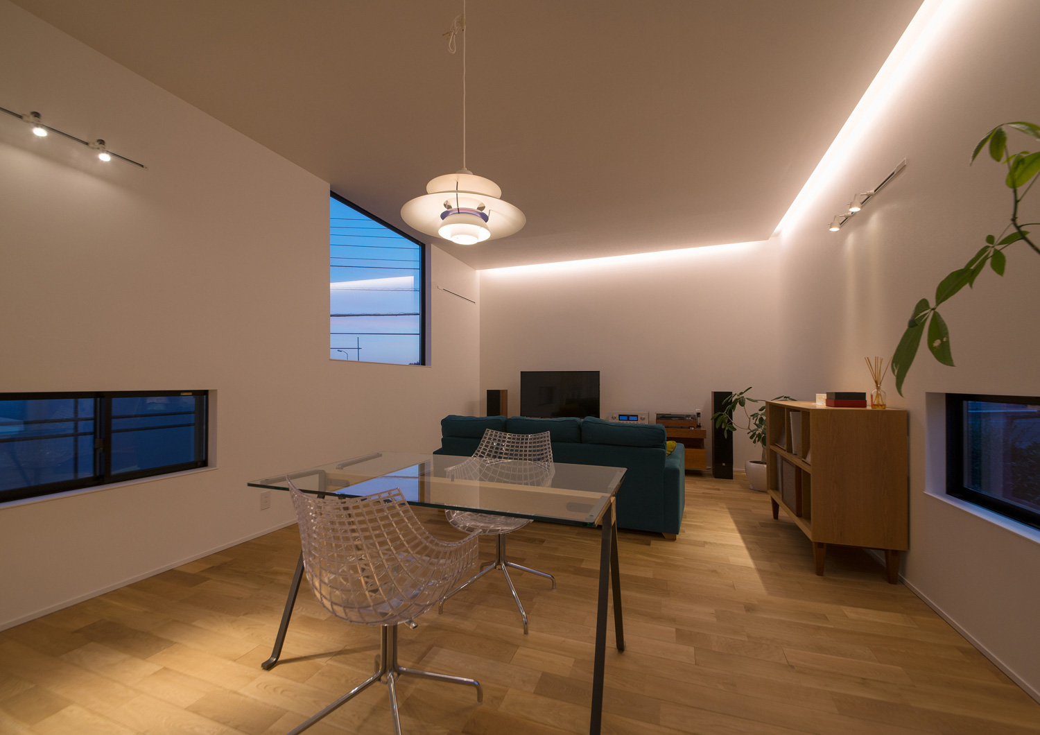 注文住宅・デザイン住宅建築実例_LDK 注文住宅・デザイン住宅建築実例_『CASE499 ハザマ』_LDK