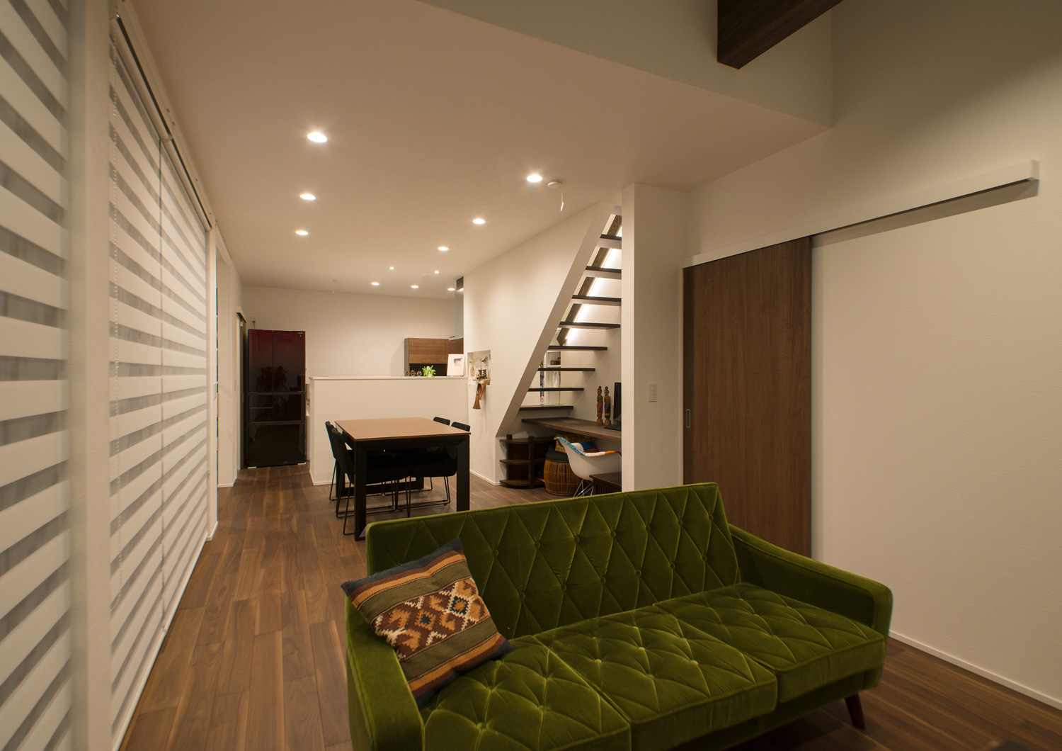 注文住宅・デザイン住宅建築実例_LDK 注文住宅・デザイン住宅建築実例_『CASE510 青藍の匣』_LDK