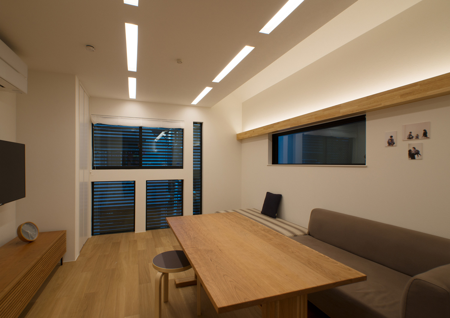 注文住宅・デザイン住宅建築実例_LDK 注文住宅・デザイン住宅建築実例_『CASE529 黒壁の隠れ家』_LDK