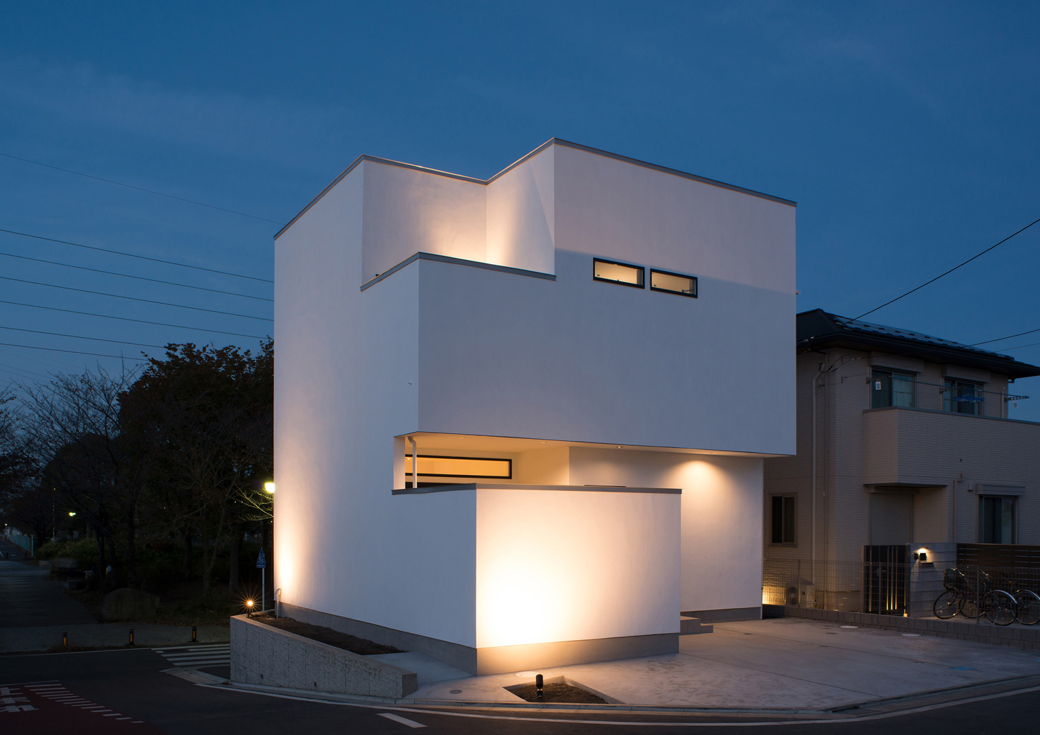 注文住宅・デザイン住宅建築実例_外観 注文住宅・デザイン住宅建築実例_『CASE537 White Cube』_外観