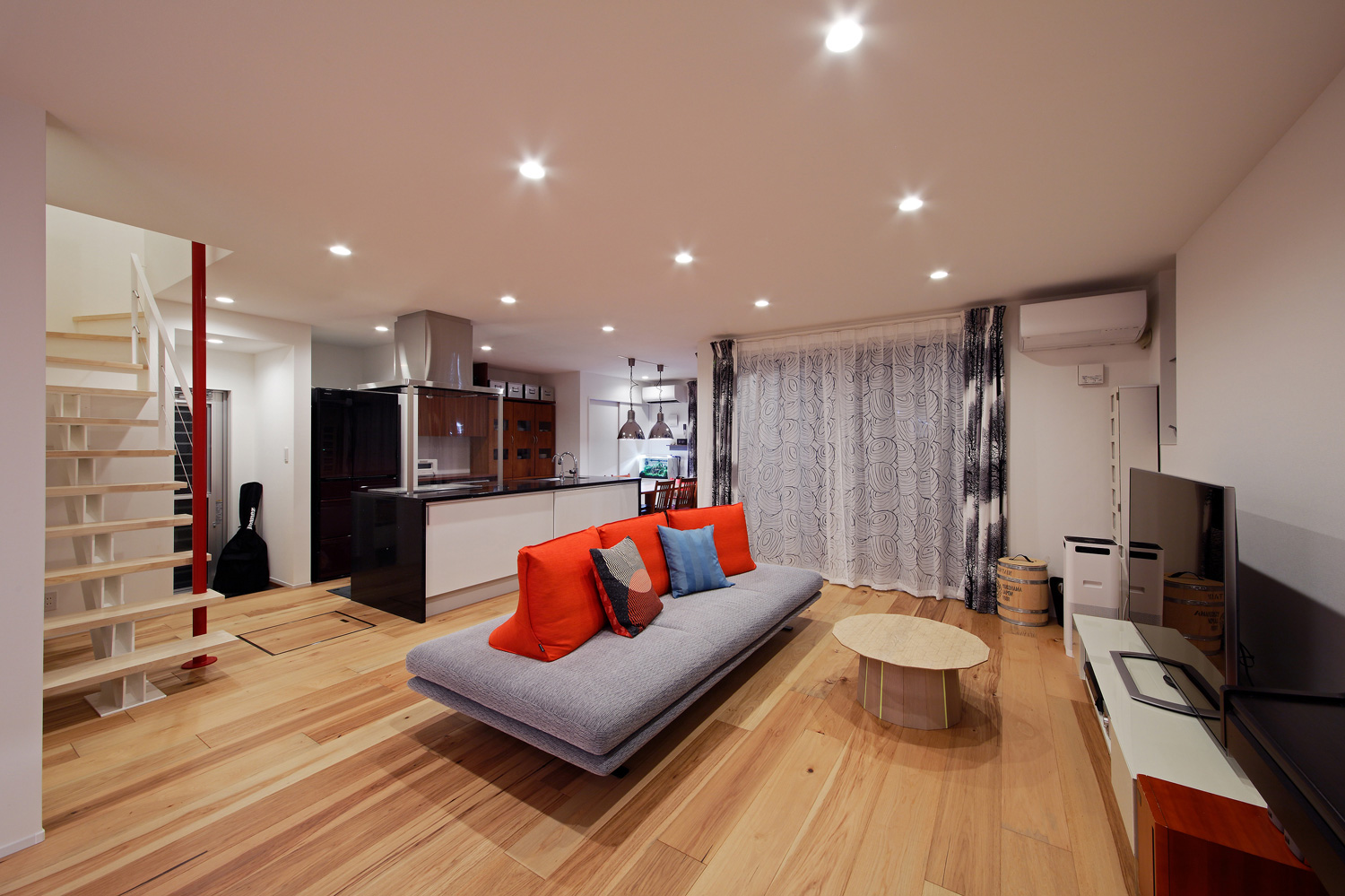 注文住宅・デザイン住宅建築実例_LDK 注文住宅・デザイン住宅建築実例_『CASE539 高台の家』_LDK