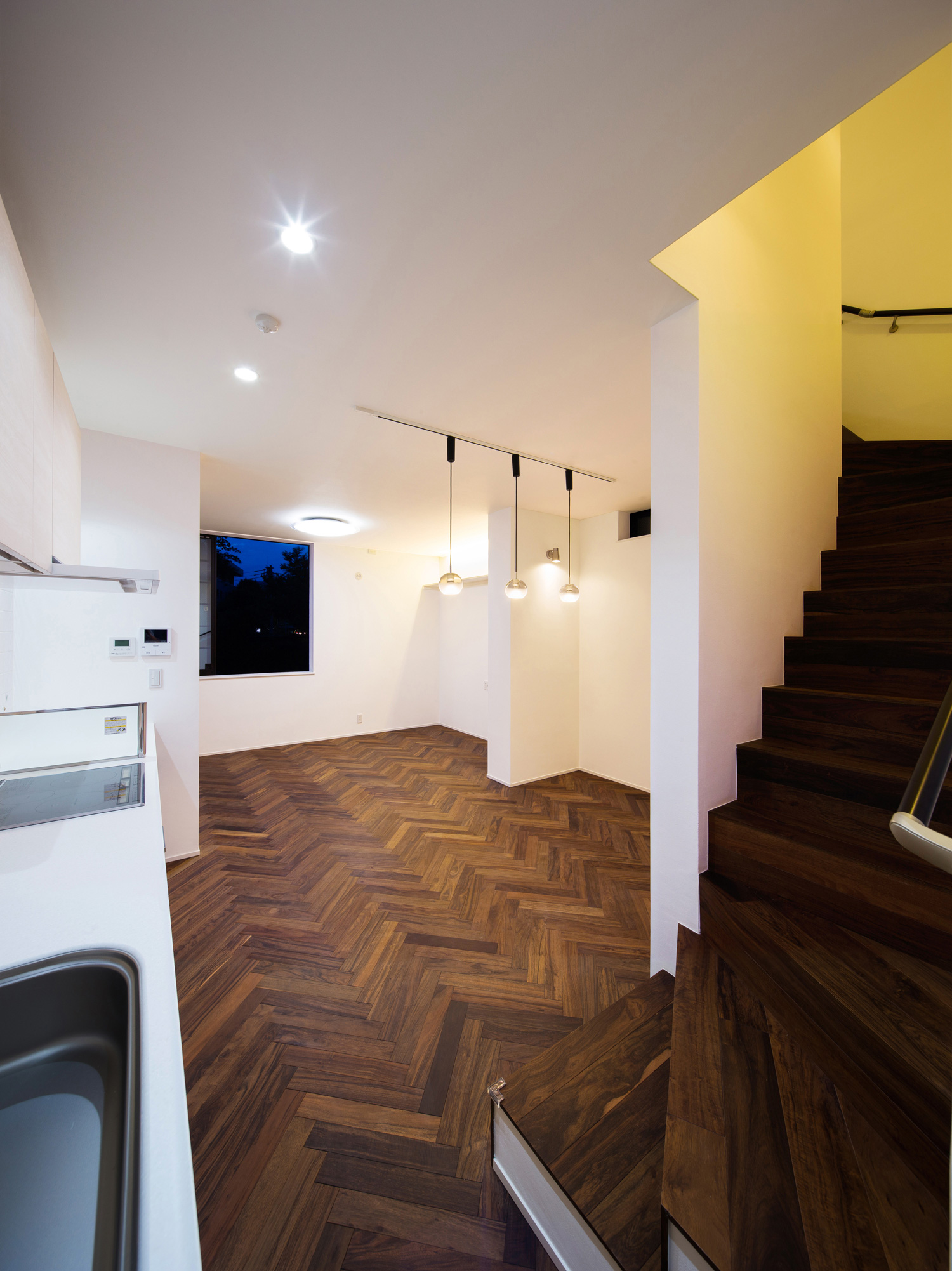 注文住宅・デザイン住宅建築実例_LDK 注文住宅・デザイン住宅建築実例_『CASE543 OASIS in the city』_LDK