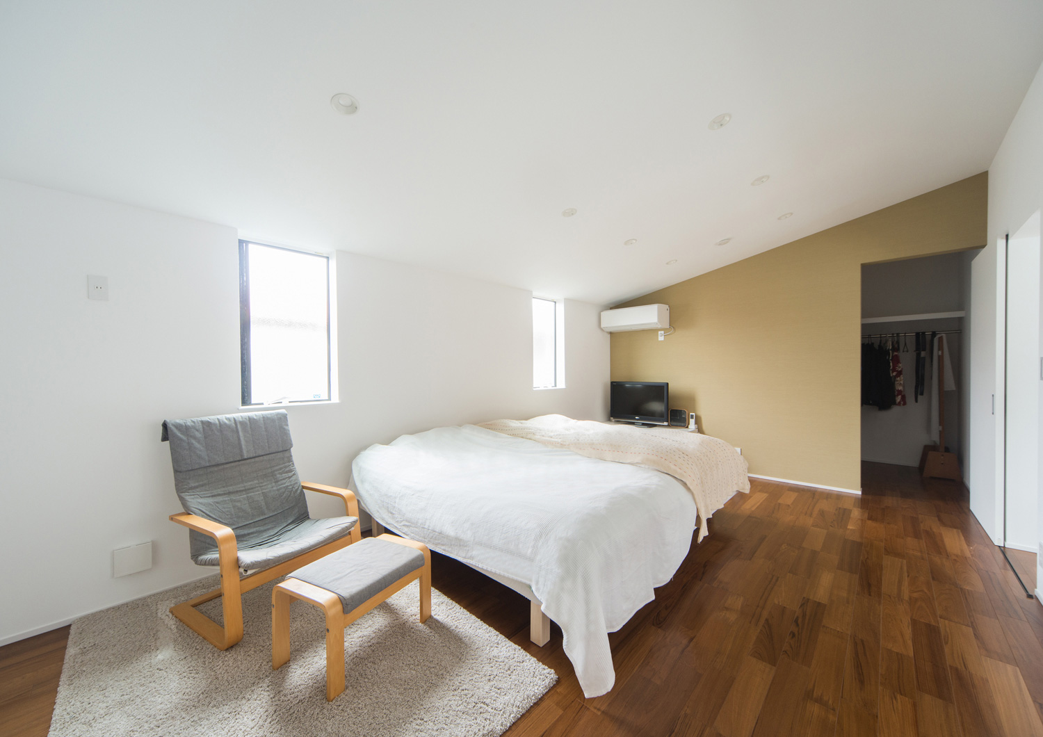 注文住宅・デザイン住宅建築実例_寝室 注文住宅・デザイン住宅建築実例_『CASE552 Open sight house』_寝室