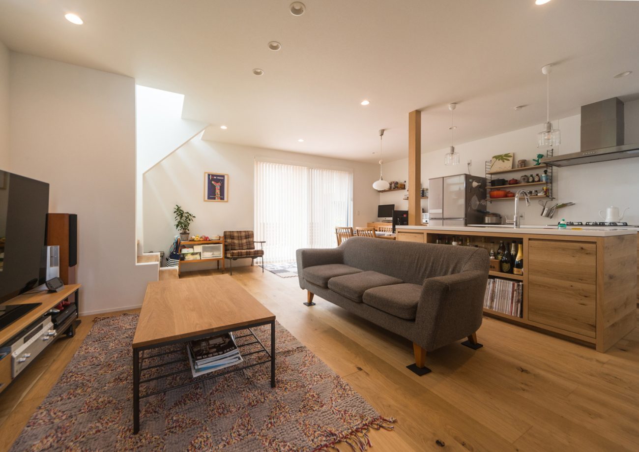 注文住宅・デザイン住宅建築実例_LDK 注文住宅・デザイン住宅建築実例_『CASE553 LEAF – HOUSE』_LDK