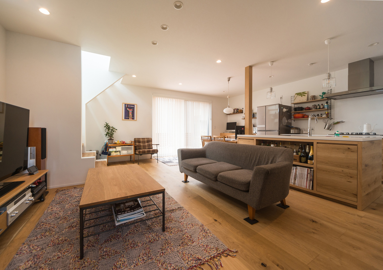 注文住宅・デザイン住宅建築実例_LDK 注文住宅・デザイン住宅建築実例_『CASE553 LEAF – HOUSE』_LDK