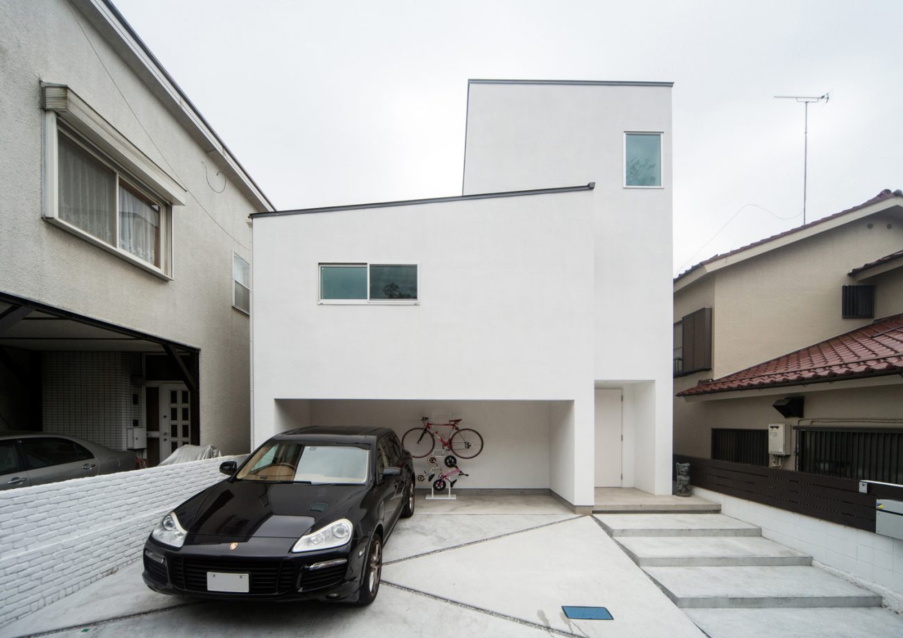 注文住宅・デザイン住宅建築実例_外観 注文住宅・デザイン住宅建築実例_『CASE555 白のハウス』_外観