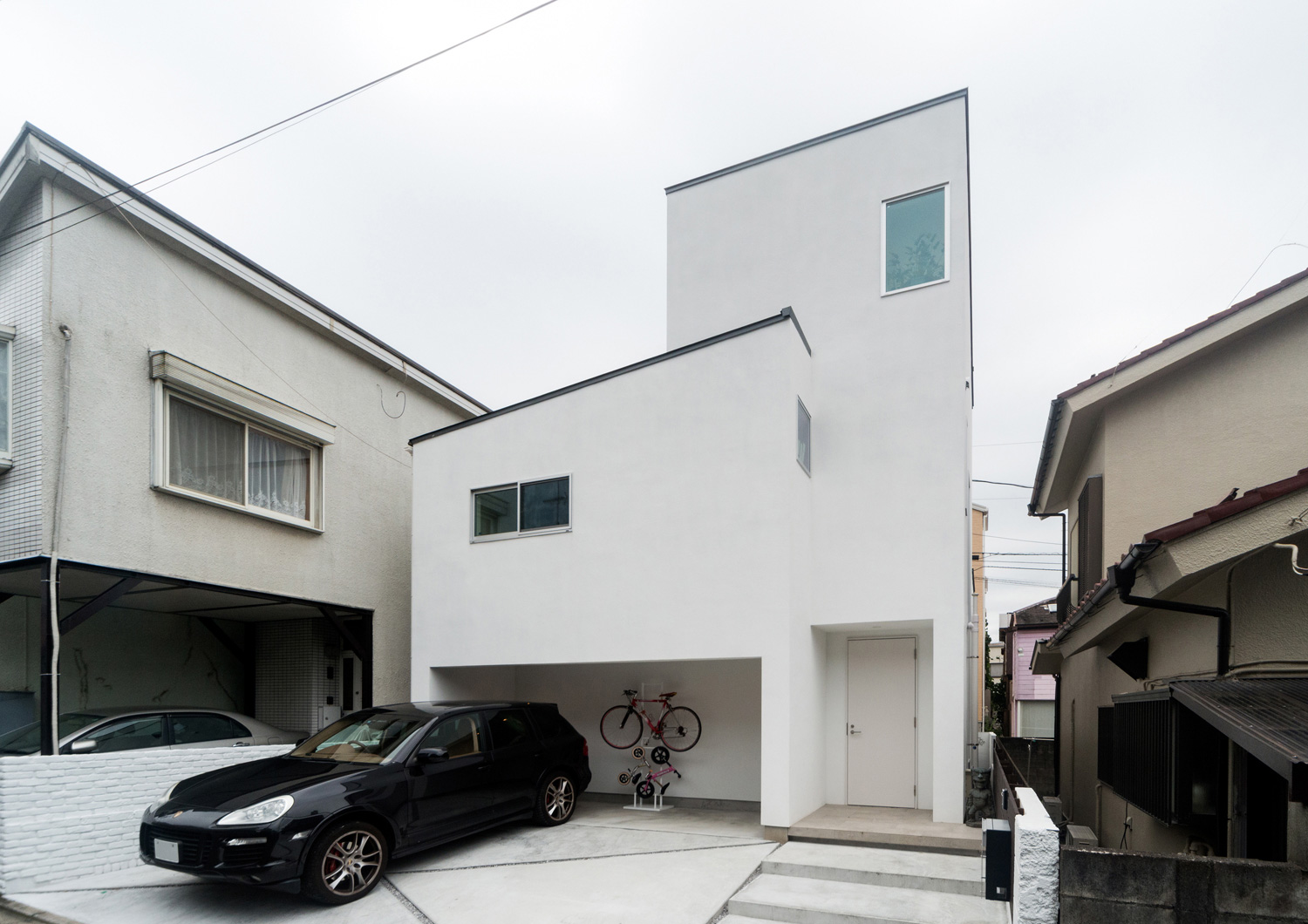 注文住宅・デザイン住宅建築実例_外観 注文住宅・デザイン住宅建築実例_『CASE555 白のハウス』_外観