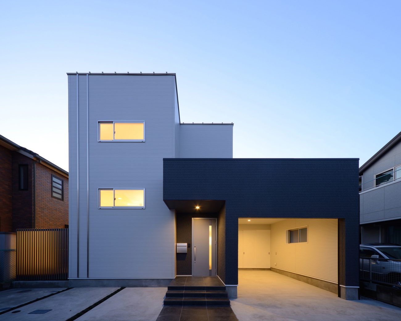 注文住宅・デザイン住宅建築実例_外観 注文住宅・デザイン住宅建築実例_『CASE556 Two sides house』_外観