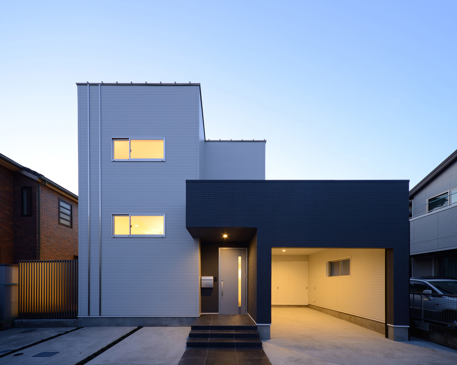 注文住宅・デザイン住宅建築実例_外観 注文住宅・デザイン住宅建築実例_『CASE556 Two sides house』_外観