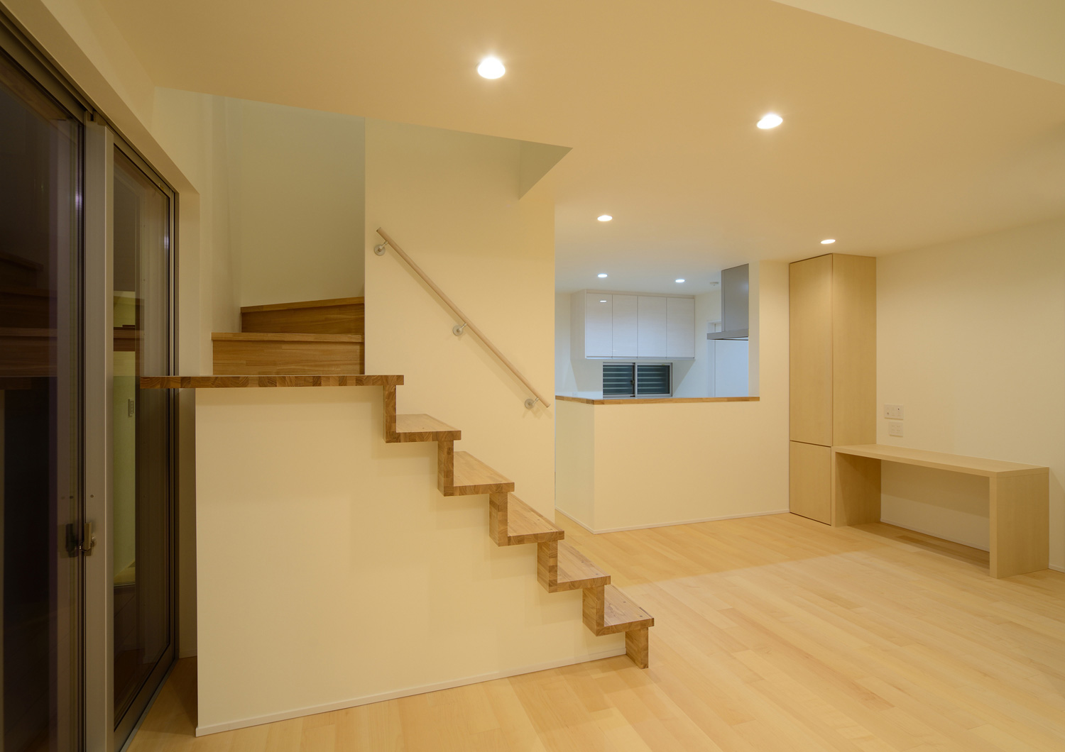 注文住宅・デザイン住宅建築実例_LDK 注文住宅・デザイン住宅建築実例_『CASE556 Two sides house』_LDK