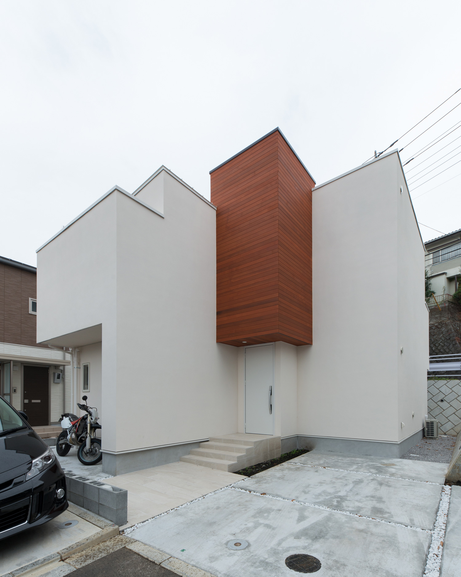 デザイン住宅建築実例_外観・注文住宅『CASE602 WOODボックスハウス』の建築実例・施⼯例の写真・建物外観全体 注文住宅・デザイン住宅建築実例_『CASE602 WOODボックスハウス』_外観