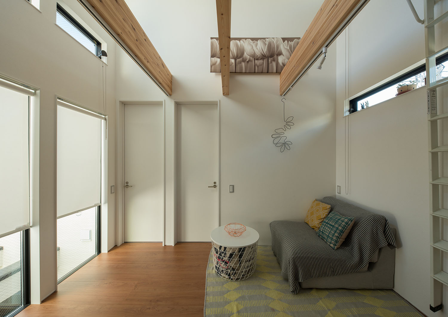 梁を現した吹き抜けのセカンドリビング・デザイン住宅 注文住宅・デザイン住宅建築実例_『CASE536 Preppy』_フリースペース