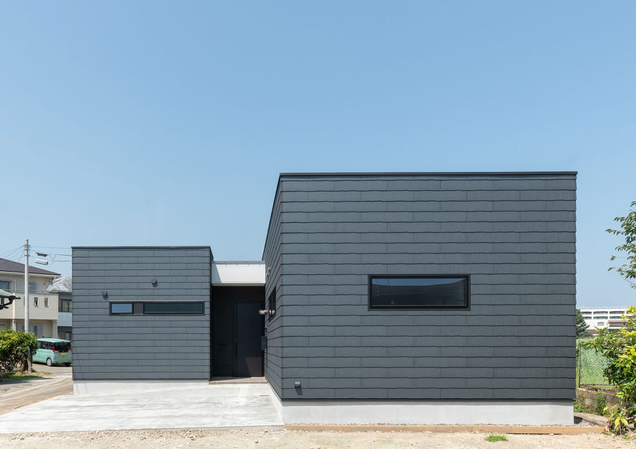 注文住宅『CASE685  flat scale』の建築実例・建物外観全体 注文住宅・デザイン住宅建築実例_『CASE685  flat scale』_外観