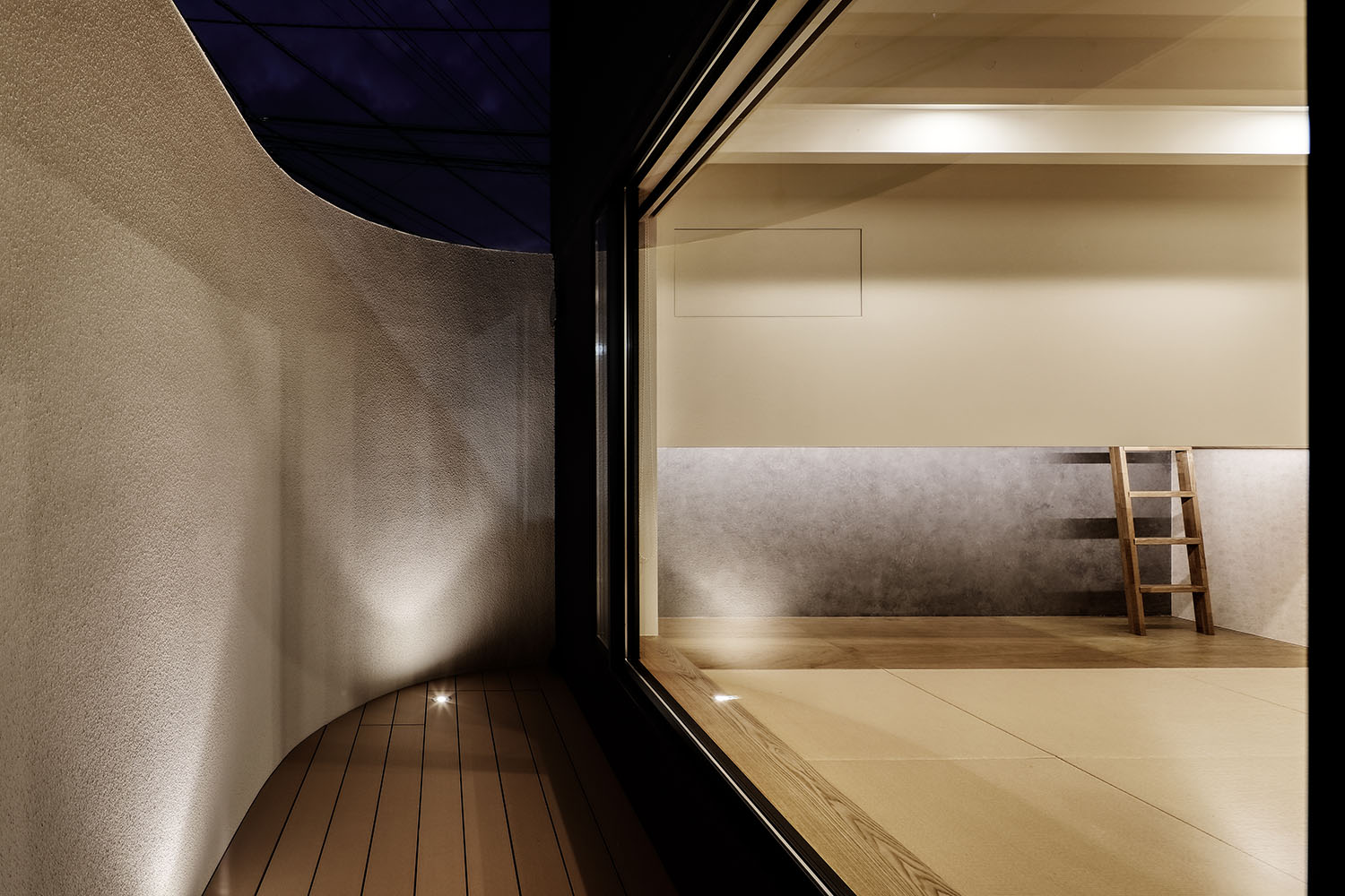 注文住宅・和室・景色が見える・テラス・ウッドデッキ 注文住宅・デザイン住宅建築実例_『CASE725 間隙・三層の家』_テラス・バルコニー