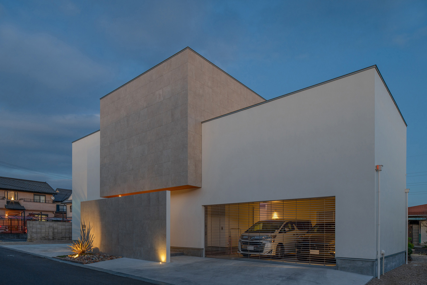 注文住宅・外観・スクエアな外観・窓なし・シンプル 注文住宅・デザイン住宅建築実例_『CASE728 My Style Home』_外観