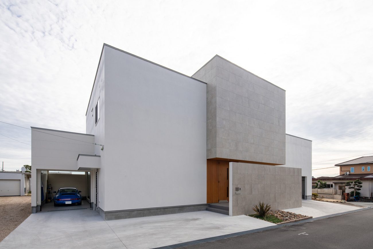 注文住宅・外観・スクエアな外観・窓なし・シンプル 注文住宅・デザイン住宅建築実例_『CASE728 My Style Home』_外観