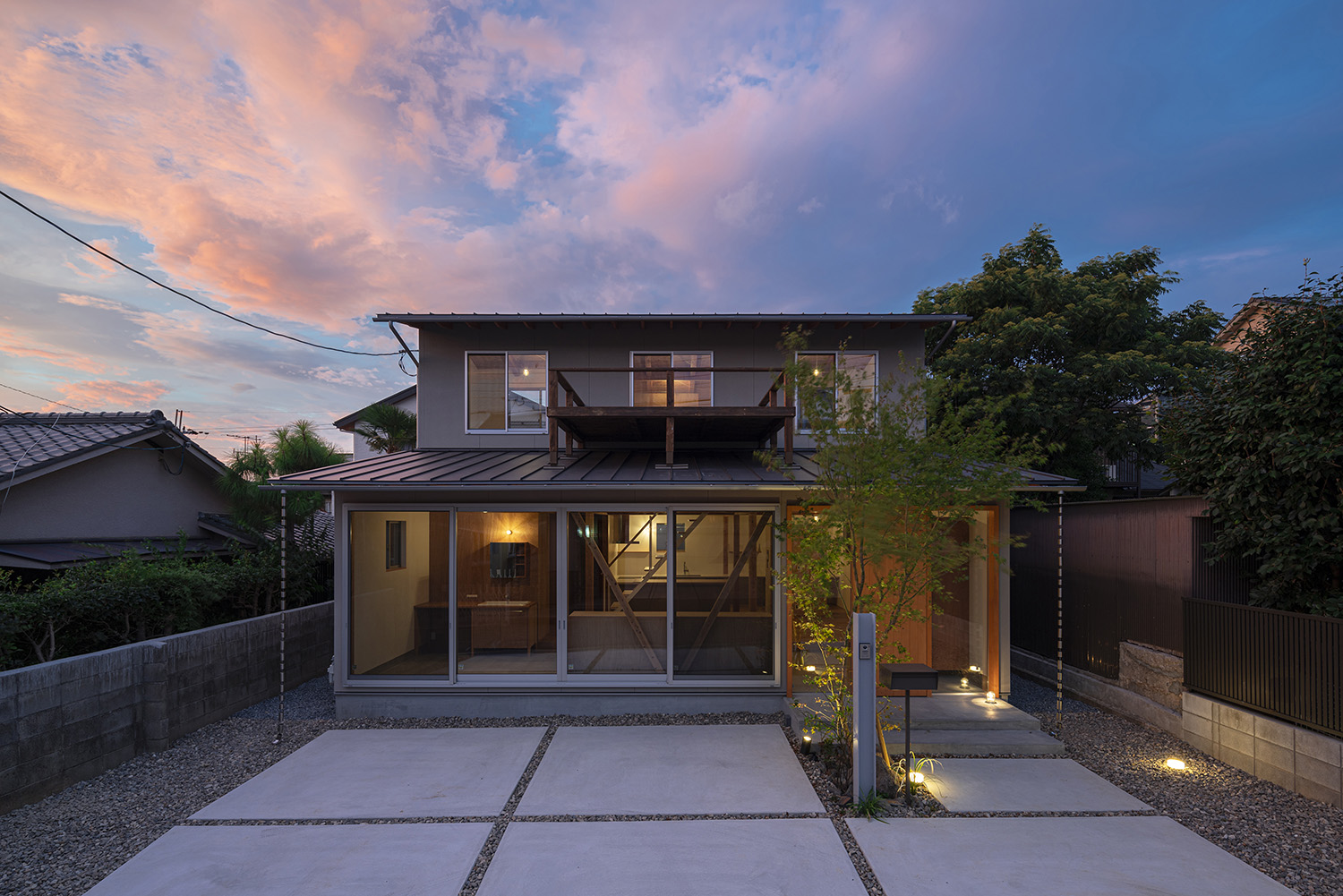 注文住宅・外観・和風・和モダン 注文住宅・デザイン住宅建築実例_『CASE729 伏見の家』_外観