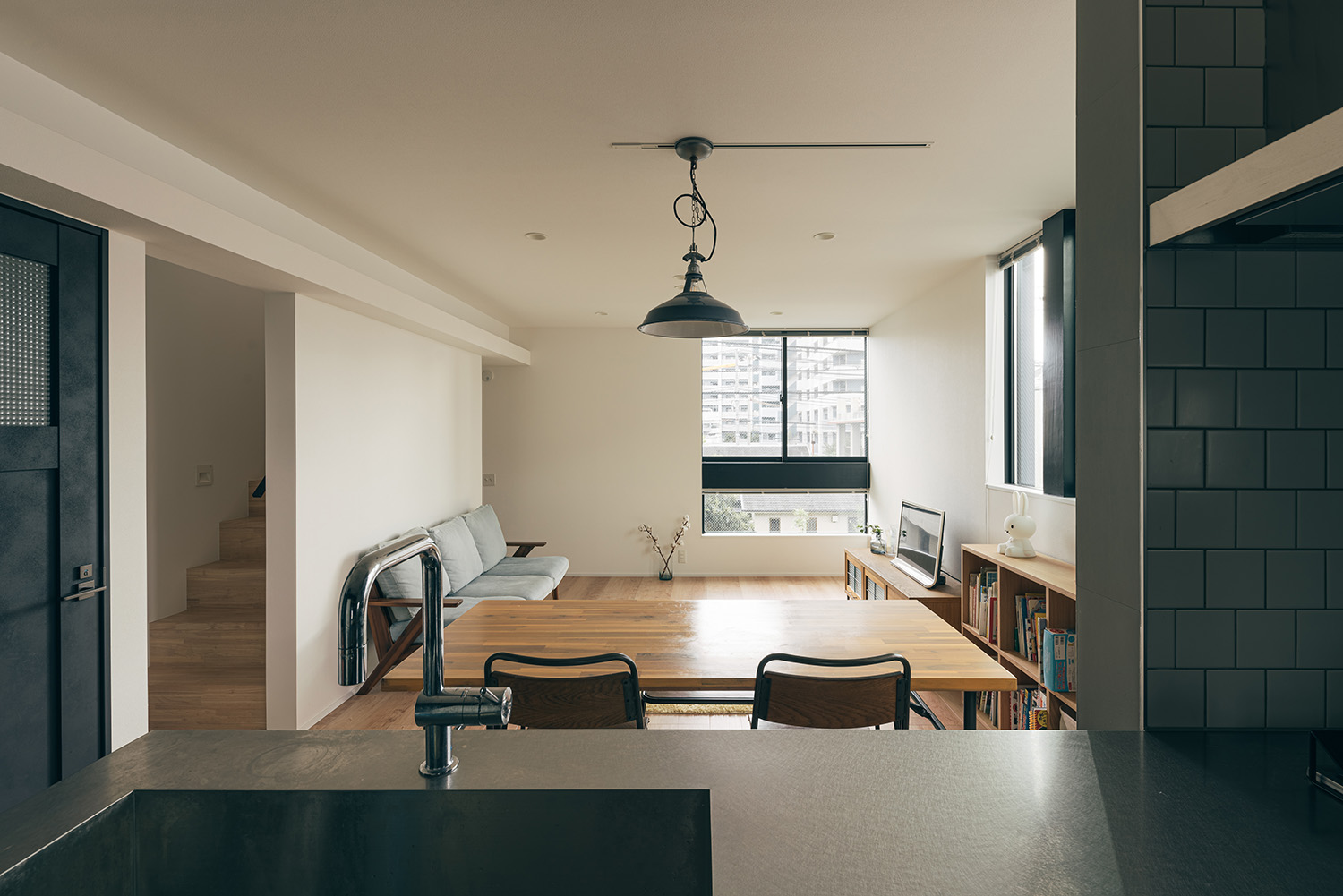 注文住宅・LDK・木製のインテリア・ナチュラル・ミストカラー 注文住宅・デザイン住宅建築実例_『CASE730 mist』_LDK