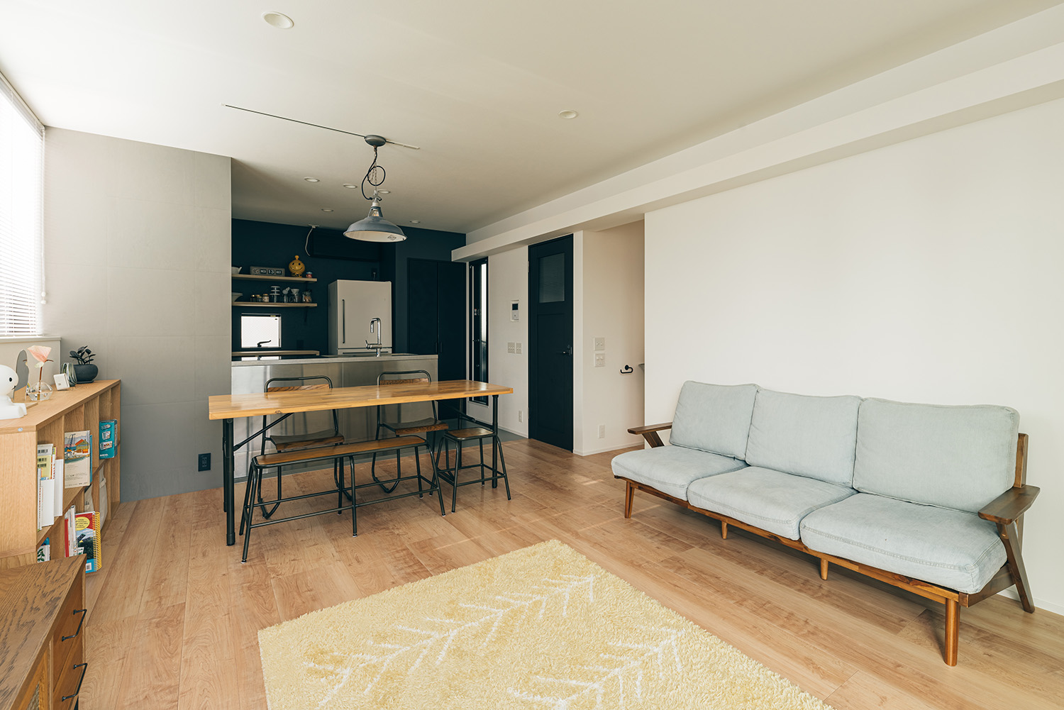 注文住宅・LDK・木製のインテリア・ナチュラル・ミストカラー 注文住宅・デザイン住宅建築実例_『CASE730 mist』_LDK