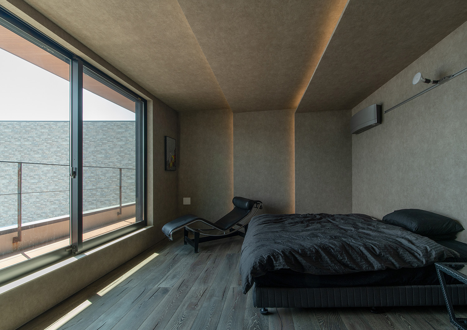 注文住宅・寝室・海が見える・オーシャンビュー・モダン・グレーを基調とした 注文住宅・デザイン住宅建築実例_『CASE733 Sea Side Residence』_寝室