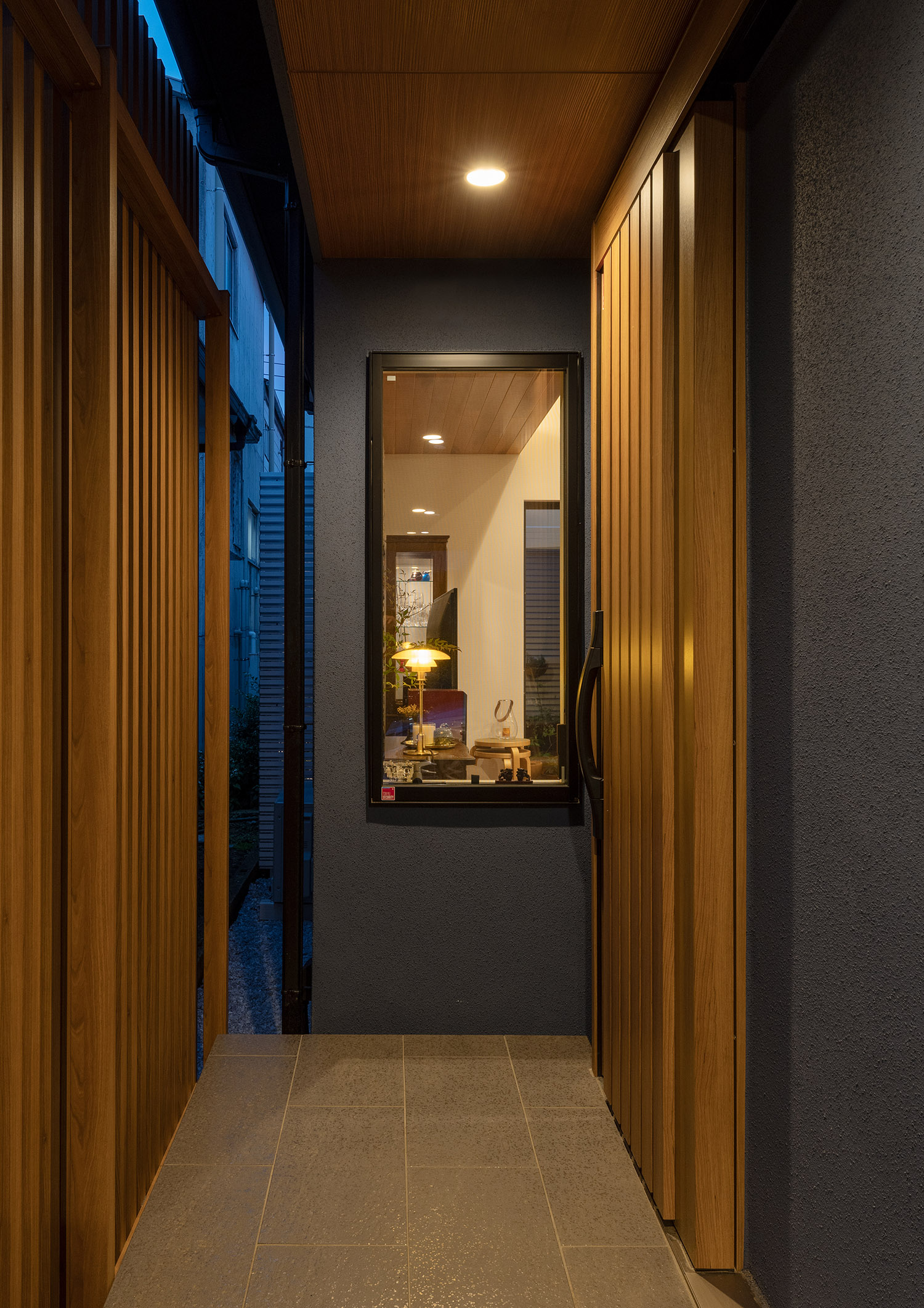 注文住宅・外観・平屋・バリアフリー住宅・スロープ・軒天井 注文住宅・デザイン住宅建築実例_『CASE740 光とともに』_外観