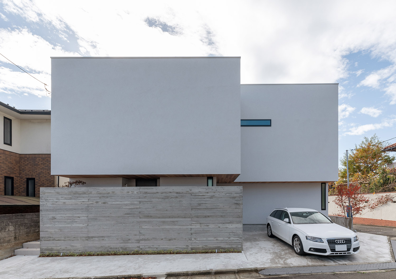 注文住宅『CASE756 utsuwa』の建築実例・施⼯例の写真・建物外観全体 注文住宅・デザイン住宅建築実例_『CASE756 utsuwa』_外観