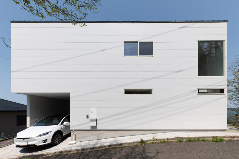 海に面したコンドミニアムのような別荘