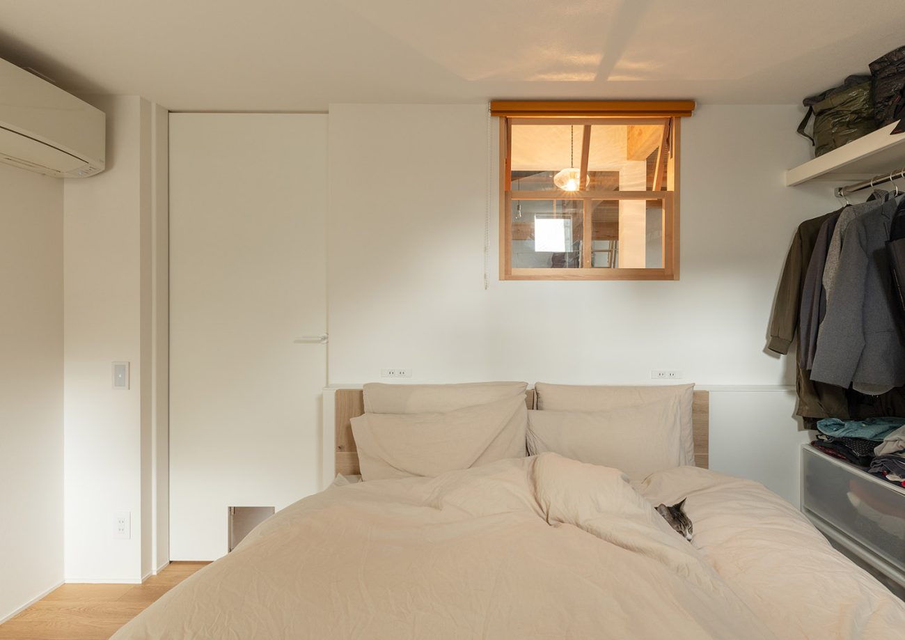 デザイン住宅建築実例_外観・注文住宅『CASE782 ねこと暮らす家』の建築実例・施⼯例の写真・建物_寝室