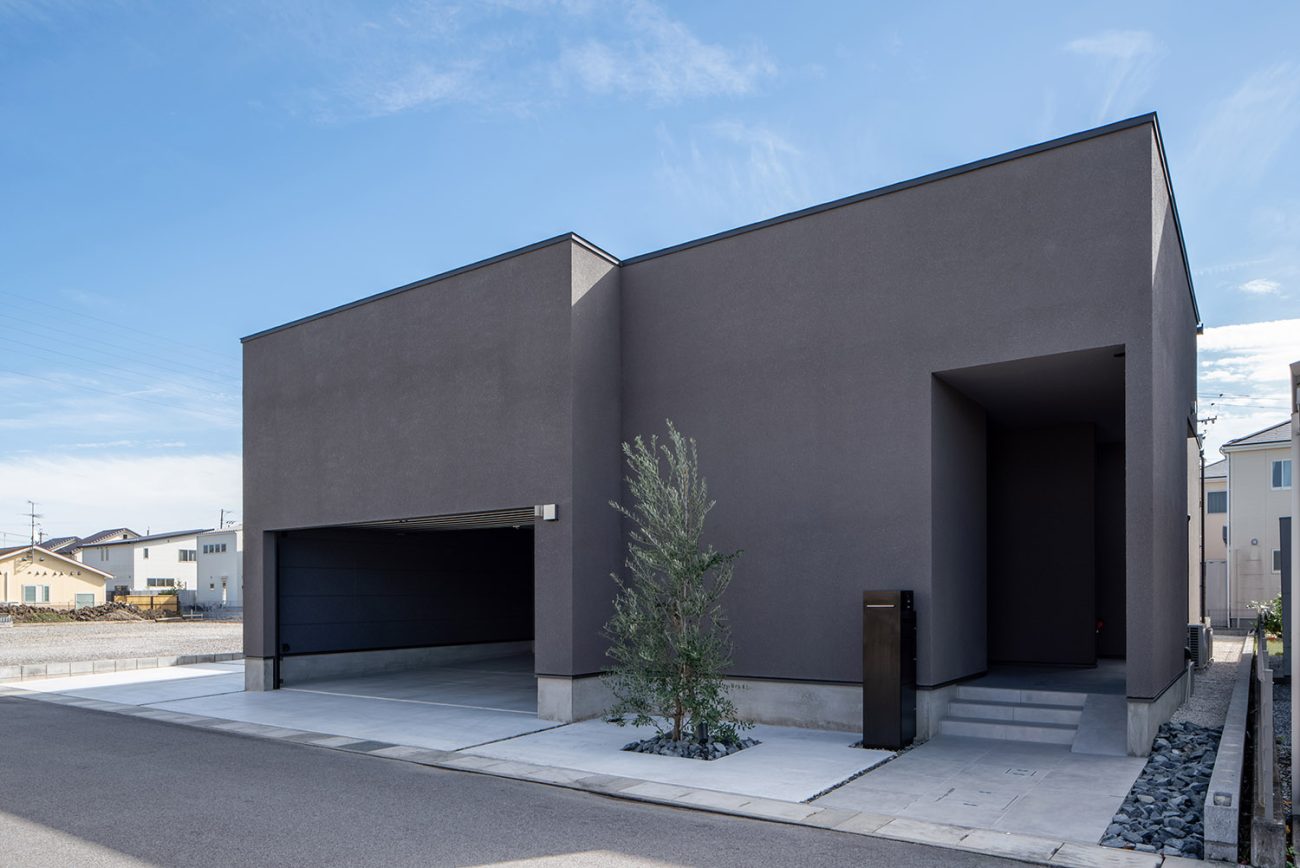 デザイン住宅建築実例_外観・注文住宅『CASE787 Monotone Nest』の建築実例・施⼯例の写真_外観