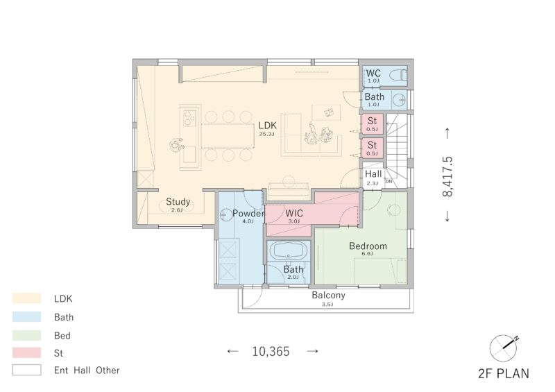 【3LDK】3台分のビルトインガレージと2階LDKでプライバシーと開放感を両立した住まい2