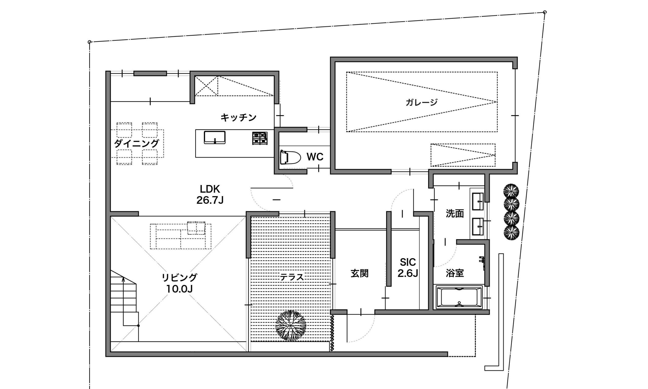 実例④【35坪～40坪】1F