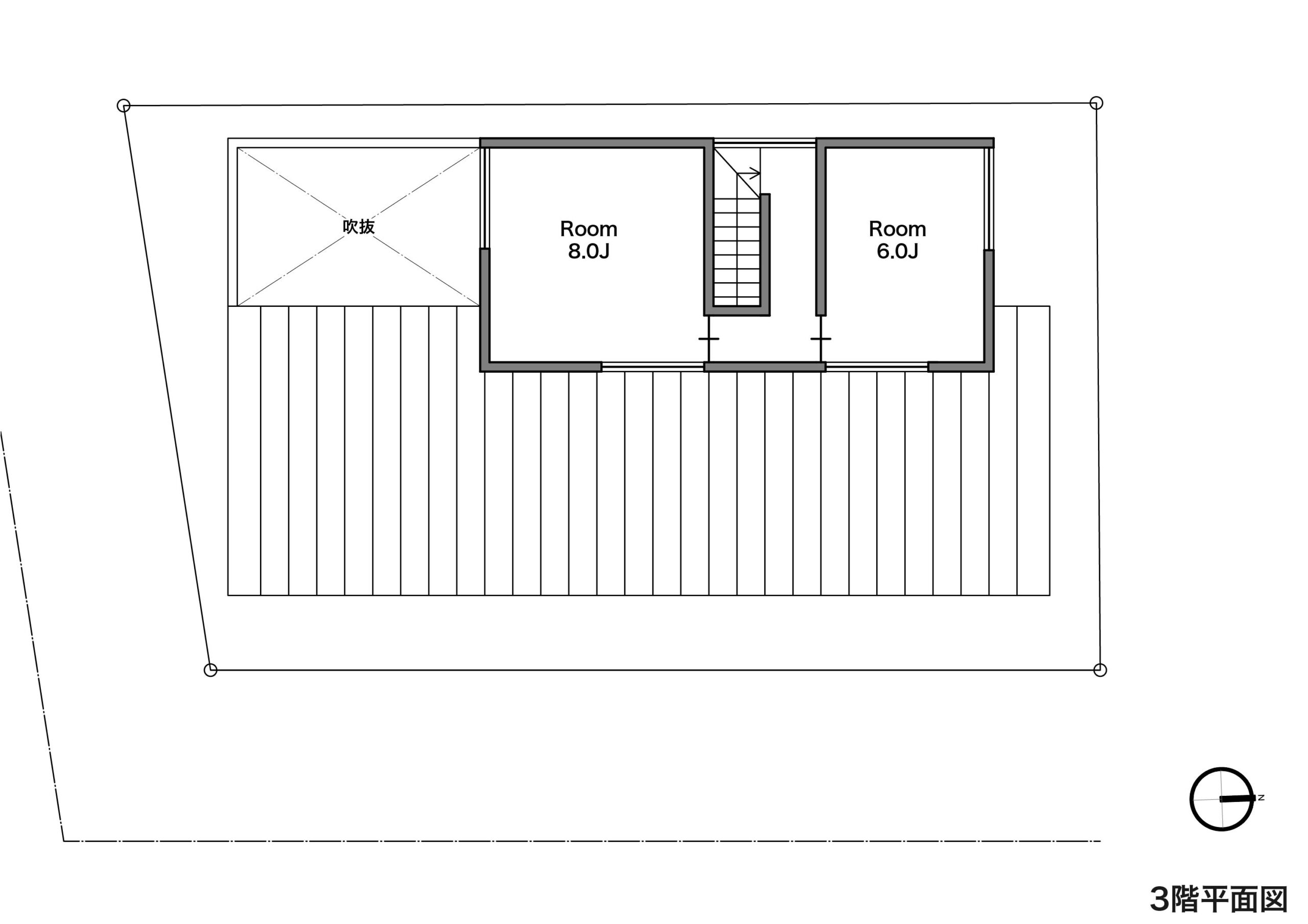 【30坪】情緒ある庭付きの3階建てガレージハウス3